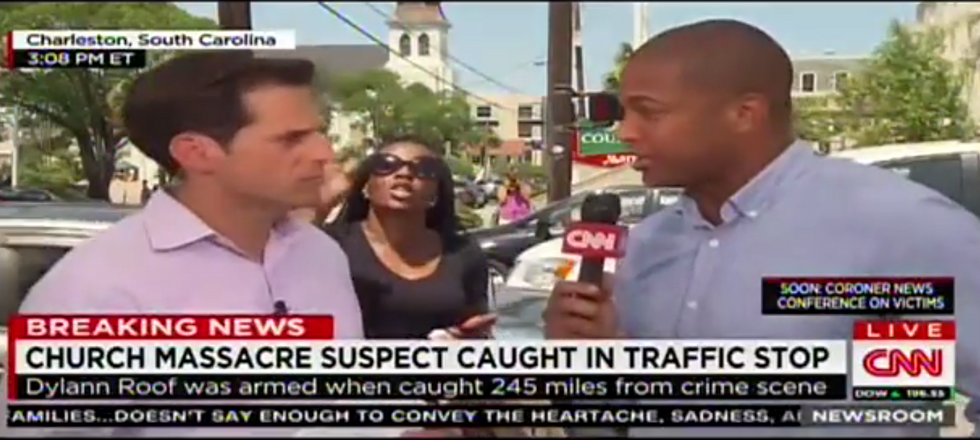 Black Woman's Unexpected Racial Rant During Live Coverage on Charleston Shooting Forces CNN to Cut to Commercial