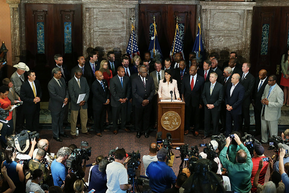 Nikki Haley Calls for Removal of Confederate Flag From South Carolina Capitol Grounds