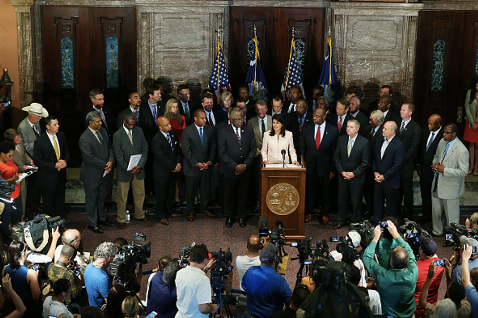 Nikki Haley Calls for Removal of Confederate Flag From South Carolina Capitol Grounds