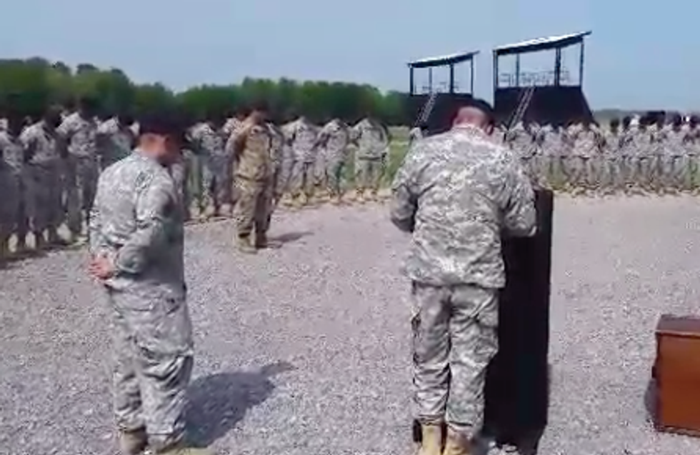 Military Atheist Claims What Happened in This 36-Second Clip Has No Place in the Armed Forces