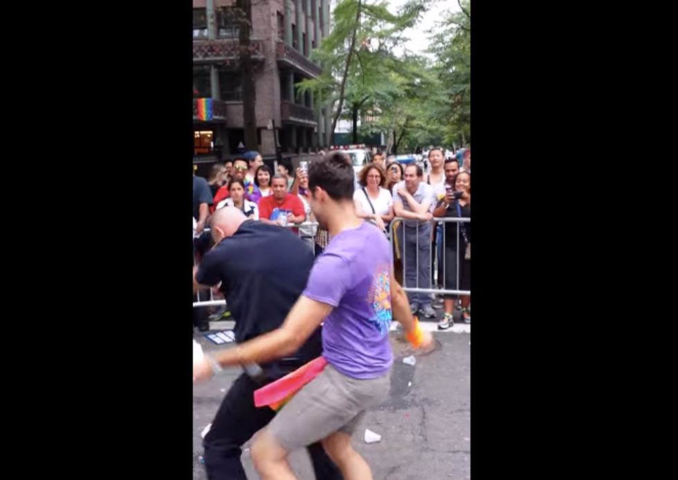 Watch: NYPD Officer Gets Down During Pride Parade