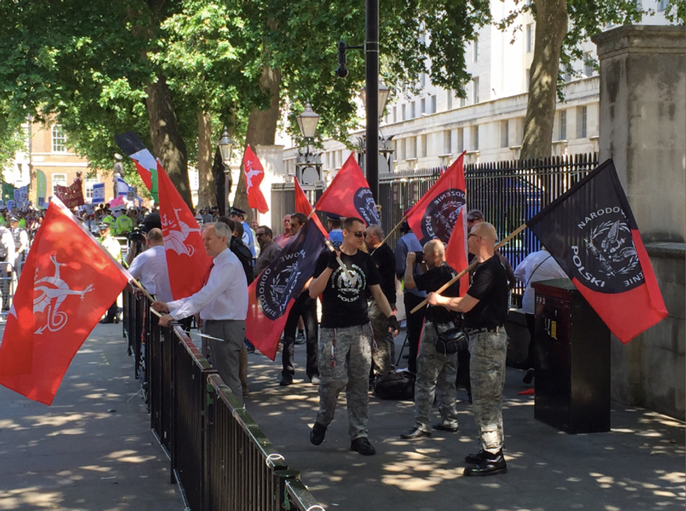 Neo-Nazis Protesting 'Jewification of Britain' Largely Outnumbered By Counter Protesters