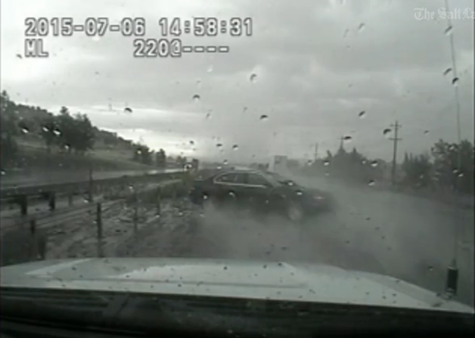 When You See What Happened to a State Trooper Who Stopped to Help a Motorist, You'll Agree He's Lucky to Be Alive