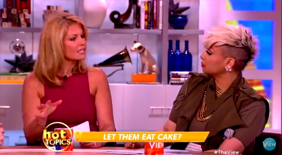 The View' Host Gasps When Actress Reveals Opinion on Bakery That Refused to Make Cake for Gay Wedding