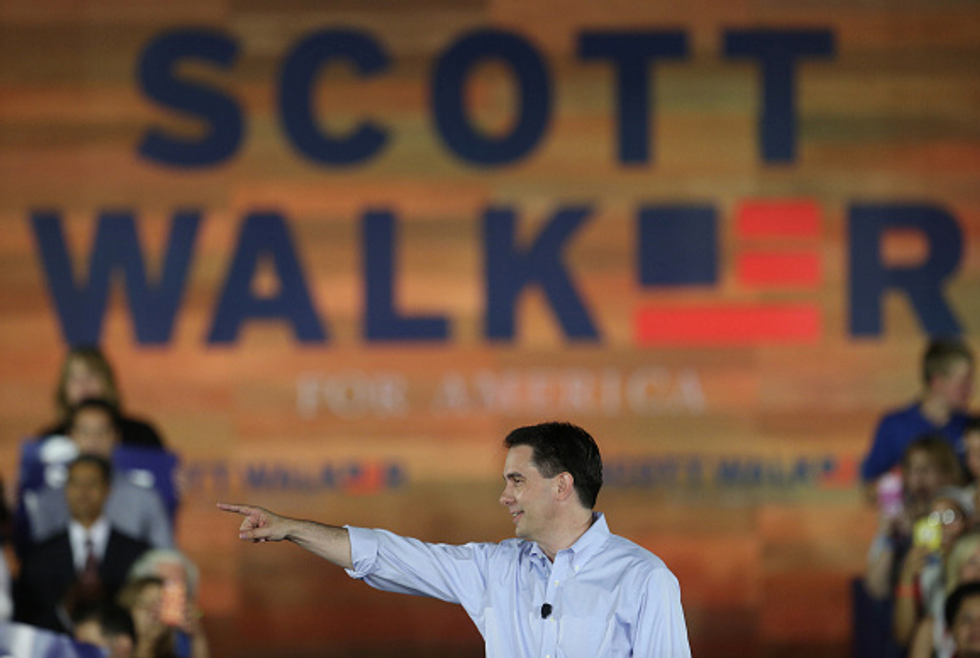 There Was One Noticeable Item Missing from the Stage While Scott Walker Announced Presidential Run