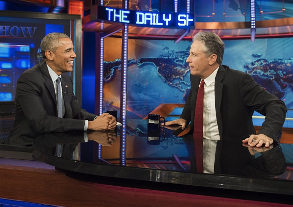 Obama, Jon Stewart Muse About Iran, Executive Orders and the Media: 'Some Get on My Nerves More Than Others