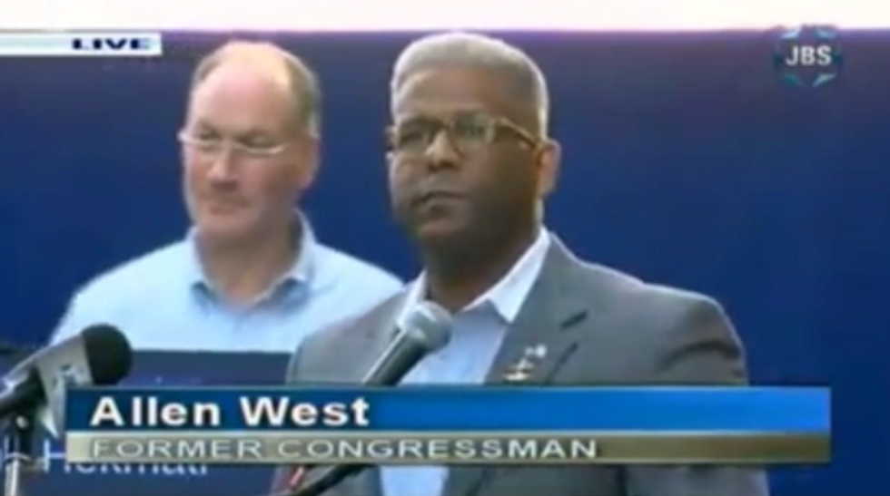 Ex-Congressman Allen West Explodes Over Iran Deal During Fiery and Emotional Times Square Speech