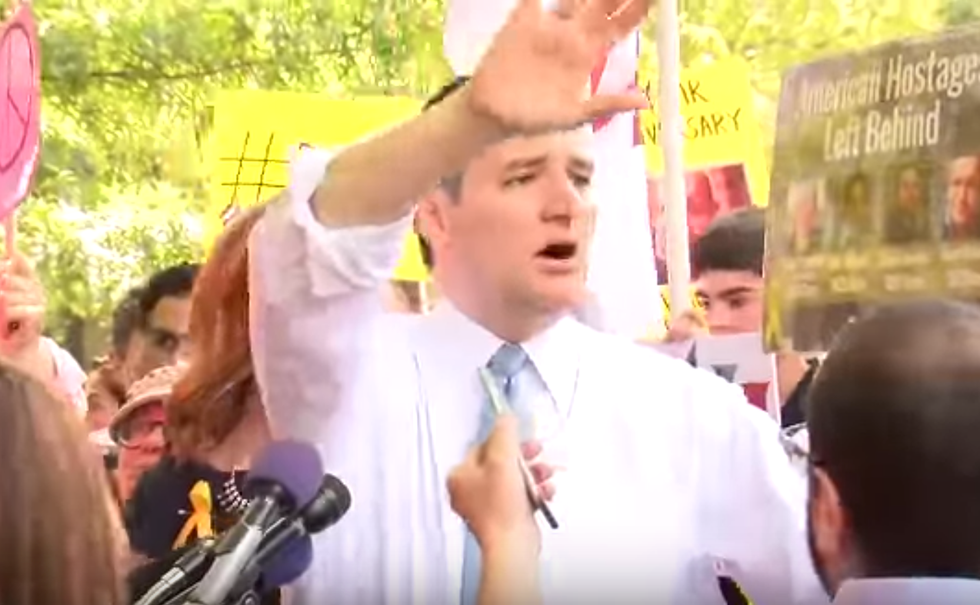 After Crashing Ted Cruz Event, Protest Group's Leader Gets Herself Locked in Iran Debate With the Texas Republican