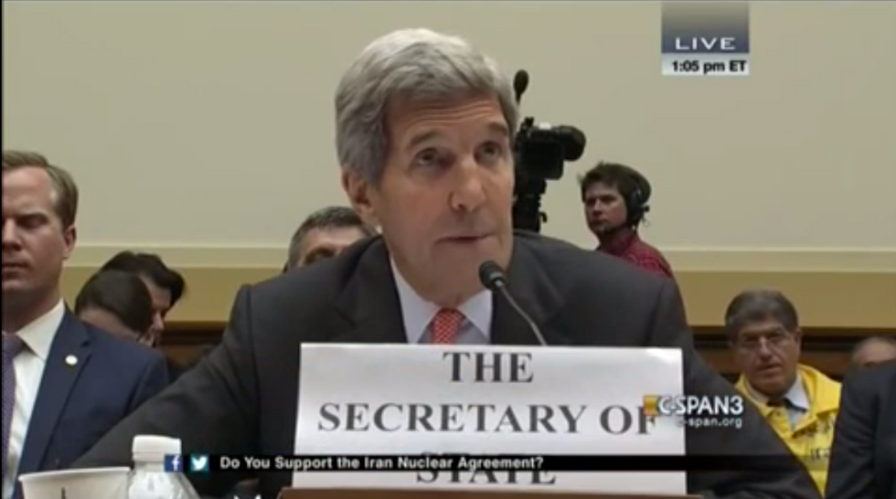 Sec. of State John Kerry Makes Big Admission to Congress About Possible Consequence of Iran Nuclear Deal