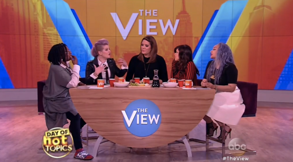 Kelly Osbourne Was Joining Hosts of 'The View' in Bashing Trump's 'Racist Comments' When the Panel Suddenly Turned on Her
