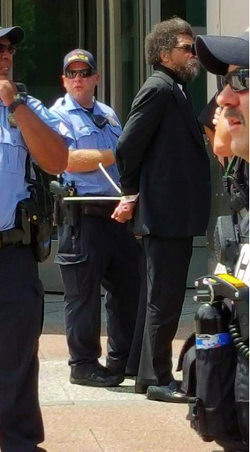PHOTOS: Dozens of Protesters, Including Cornel West, Arrested After Breaching Police Barricade at Downtown St. Louis Courthouse