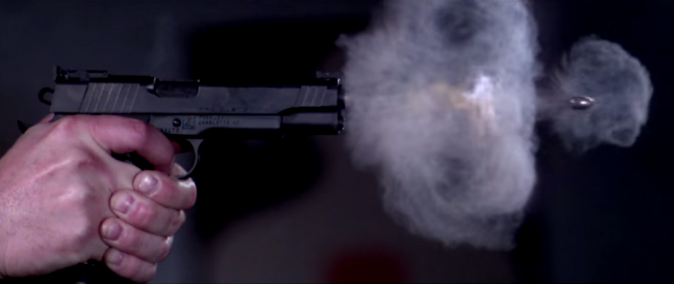 MythBusters' co-host 'nearly rendered speechless' by incredible footage of pistol firing round at 73,000 frames per second