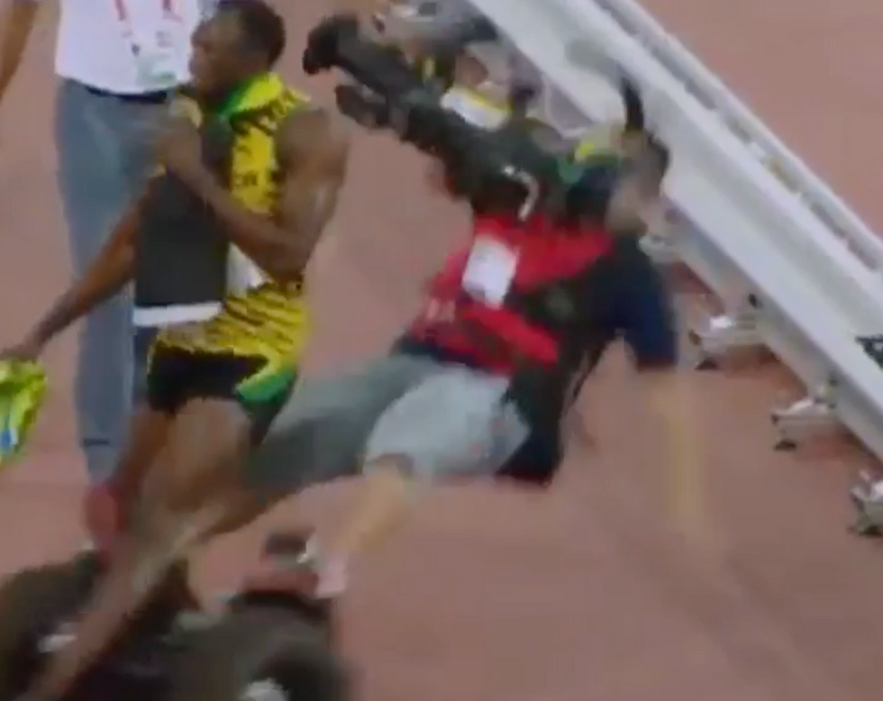 Usain Bolt Says He's 'OK' After Cameraman on Segway Took Him Down — So Feel Free to Enjoy the Video