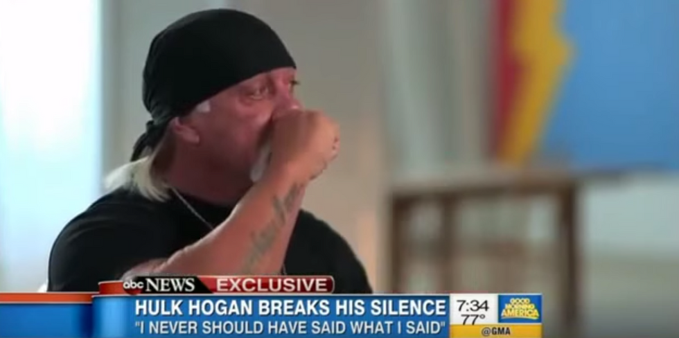Hulk Hogan Cries During Emotional 'Good Morning America' Interview on Racist Comments, Asks Critics to Consider This