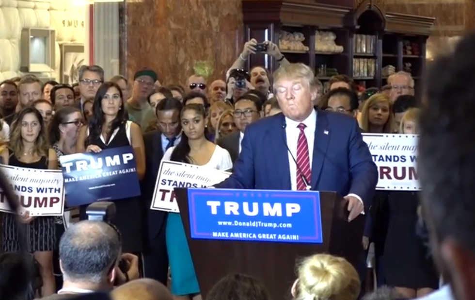 Donald Trump's Answer When Reporter Asks, 'Is America Great — Yes or No?\