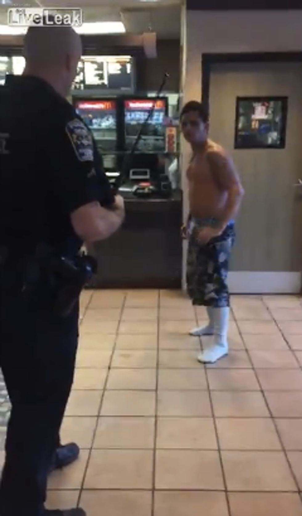 Shock Video: Man High on PCP Tasered Twice, Hit With a Baton and Pepper Sprayed — and Police Say ‘It Had No Effect’