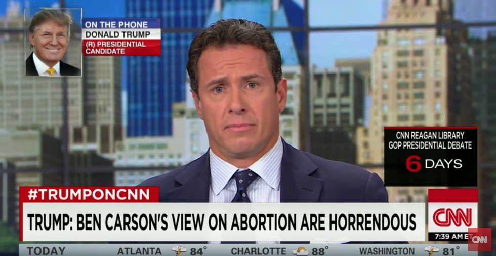 Watch the Look That Comes Over CNN Anchor's Face After Hearing Donald Trump's New Attack on Ben Carson
