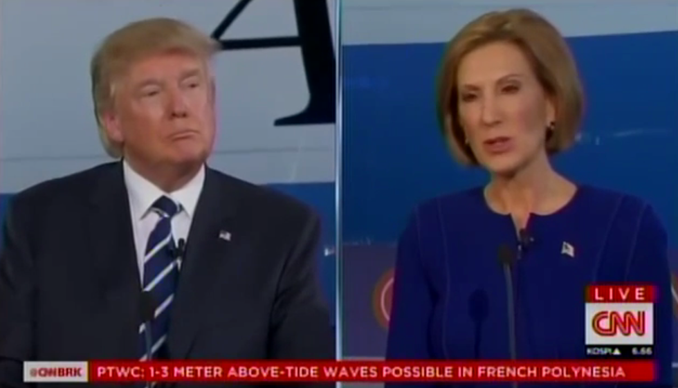 Carly Fiorina Brings Down the House With Sharp Response to Question on Donald Trump's 'Look at That Face' Attack