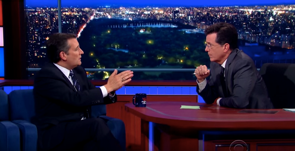 Ted Cruz's Line on Gay Marriage Draws Hisses and Boos From 'Late Show' Audience — Watch Stephen Colbert’s Response