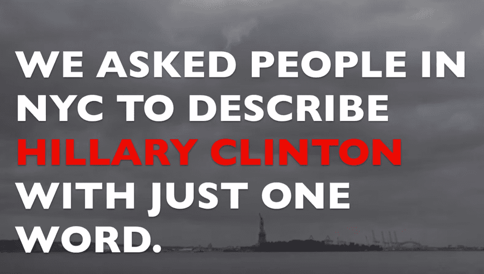 We asked New Yorkers to describe Hillary Clinton with just one word. Here are their answers.