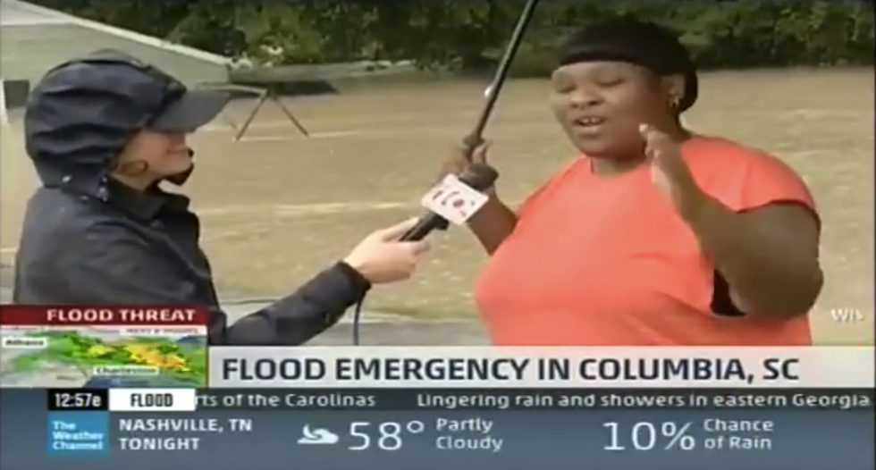 South Carolina Woman Makes Sure to Grab 'Two Totino's Pizzas' Before Evacuating Dangerous Flood Waters