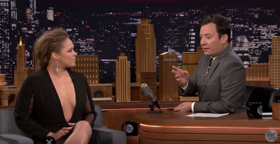UFC Champ Ronda Rousey Addresses Her 'Choice Words' for Floyd Mayweather After Beating Him for 'Best Fighter' Award