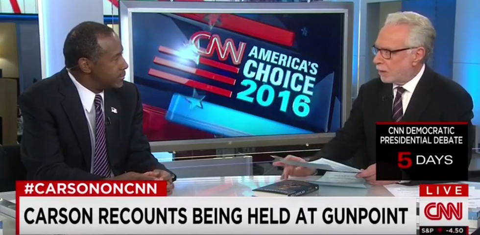 Watch the Tactic CNN Uses During Tough Ben Carson Interview: 'Seems Counter to What You're Recommending Right Now