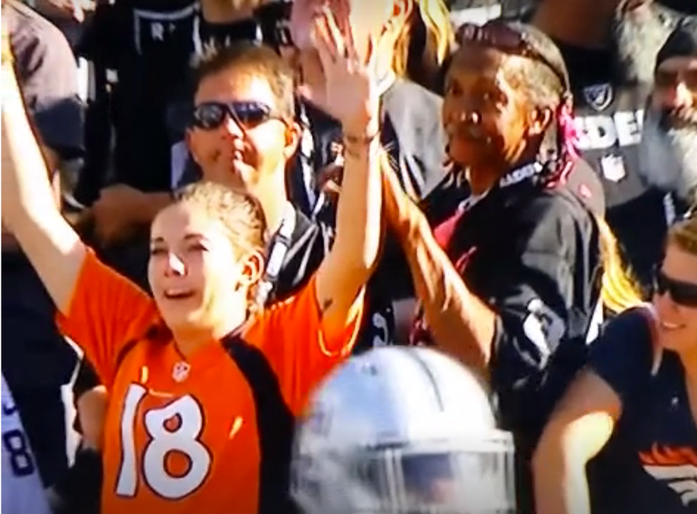 Raiders Fans Have No Chill': Watch What Oakland Fan Calmly Does to Woman When She Celebrates Opposing Team