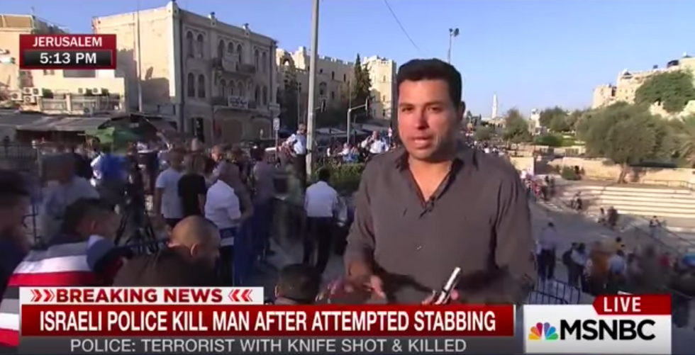 The Moment MSNBC Anchor Has to Correct Reporter On-Air When He Makes False Leading Assertion About Palestinian Terrorist