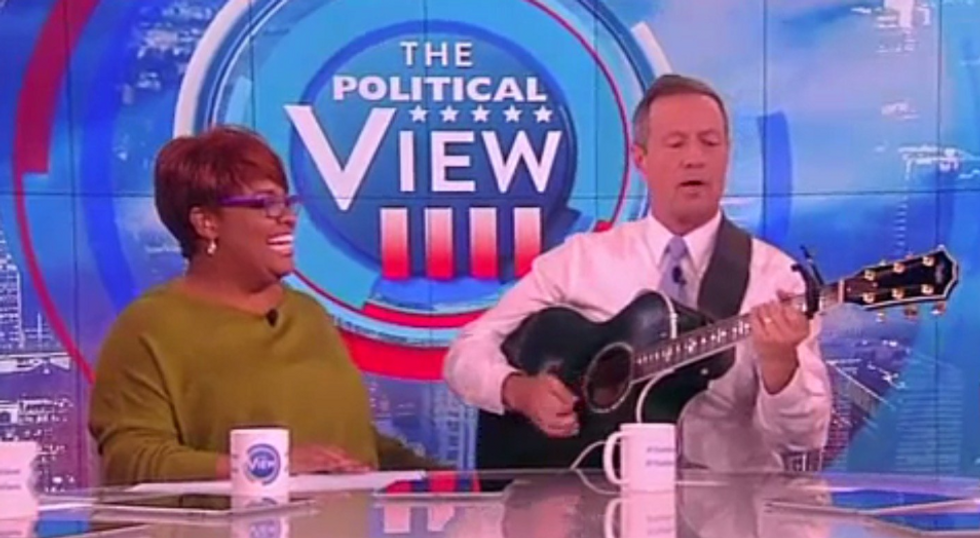 Martin O'Malley Pulls Out Guitar and Plays Taylor Swift's 'Bad Blood' on 'The View' in Response to Katy Perry, Hillary Clinton