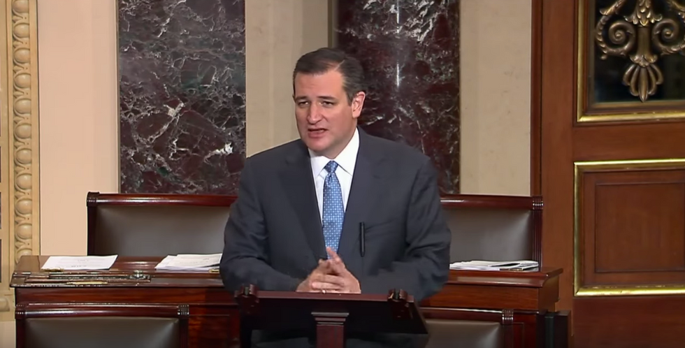 Ted Cruz Tells GOP Leadership Exactly What He Wants Them to Do When Democrats Block 'Kate's Law' During Tough Senate Speech