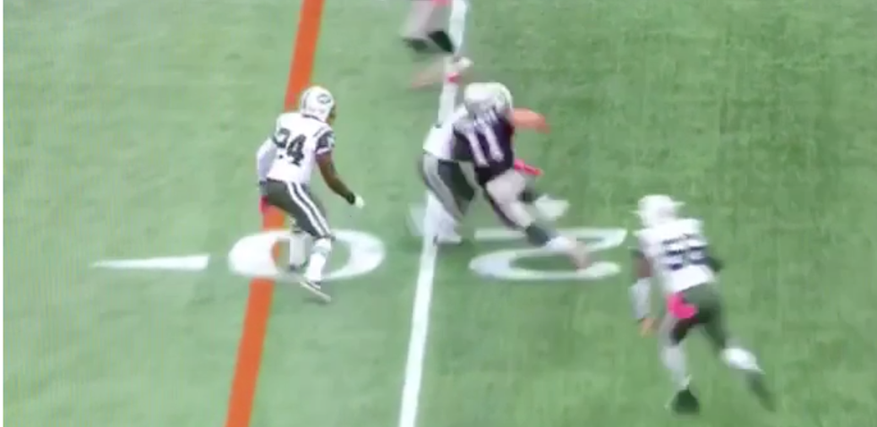 VIDEO: Jets Defender Drills Shoulder Into Patriots WR Julian Edelman's Chest to Make Monster Hit