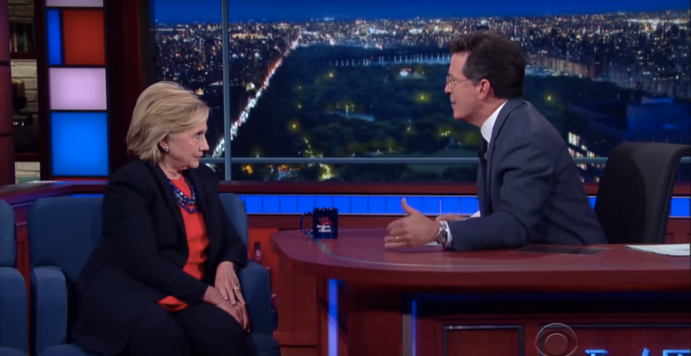 Stephen Colbert Grills Hillary Clinton on Her ‘Young Republican’ Past and Vow to Let the Big Banks ‘Fail\