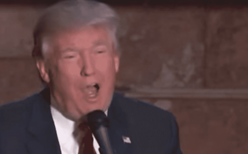 Donald Trump Gives an Improvised Response When Reporter Asks Him to Do His Jeb Bush Impression