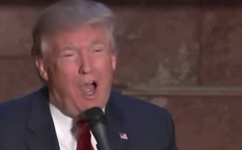 Donald Trump Gives an Improvised Response When Reporter Asks Him to Do His Jeb Bush Impression