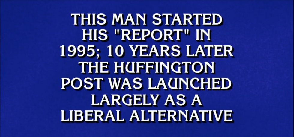 Contestant Instantly Knew the Major Conservative Journalist Who Served As Answer to ‘Jeopardy’ Question