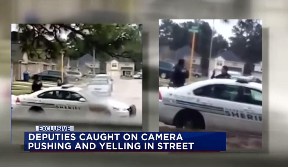 Caught on Video: Houston Deputies Nearly Come to Blows in Middle of the Street