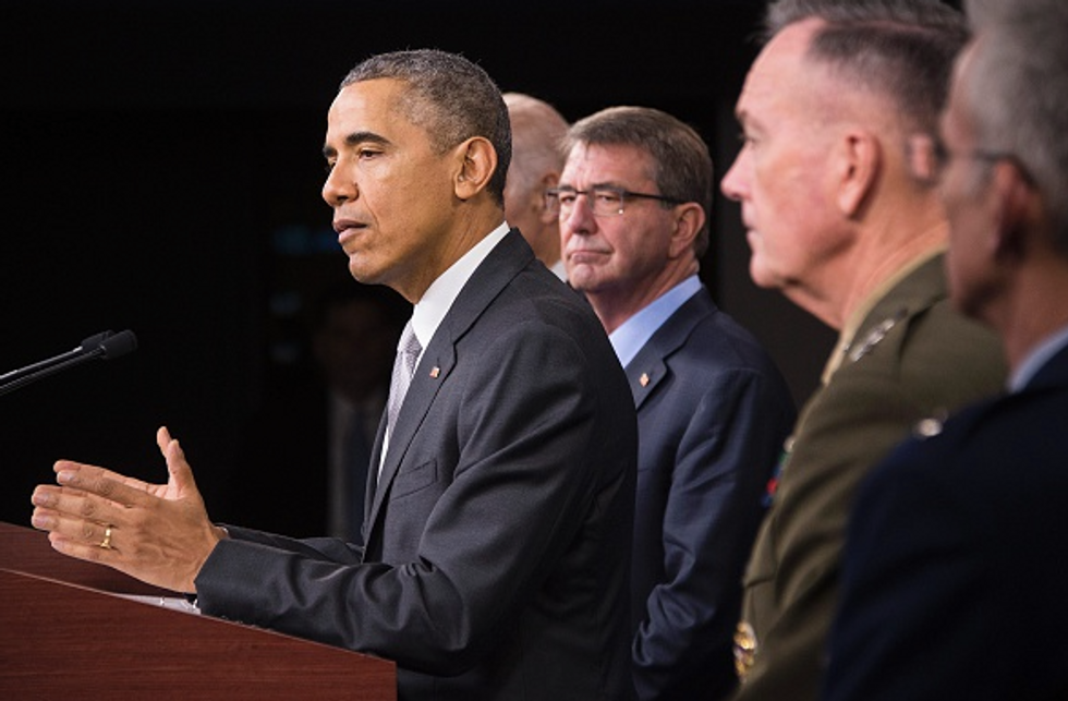Obama: Islamic State 'Thugs' Are Dug in, but 'They Cannot Hide