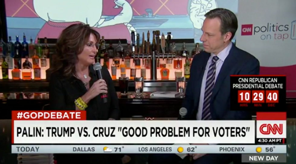 Sarah Palin Boosts Ted Cruz and Donald Trump: 'This Is What We Need Today