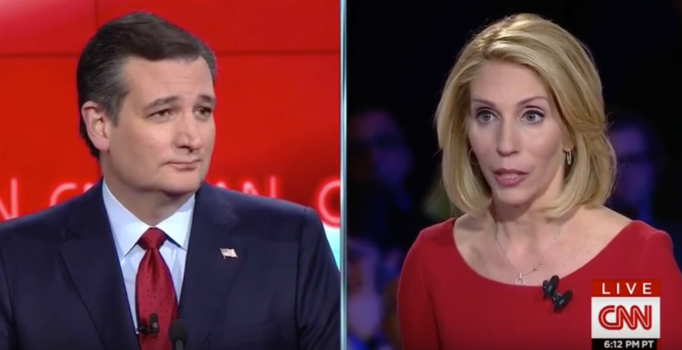 Ted Cruz Pushes Back Against CNN Debate Moderator: 'The Premise of Your Question Is Not Accurate