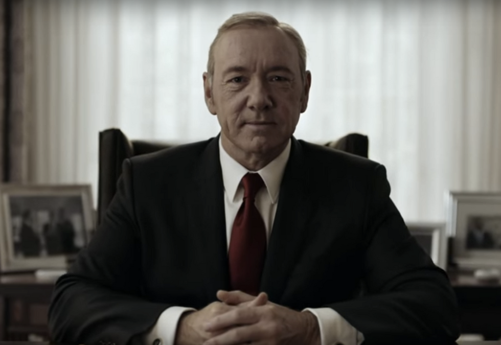During the Debate, Frank Underwood Had a Special Announcement: 'America, I'm Only Getting Started