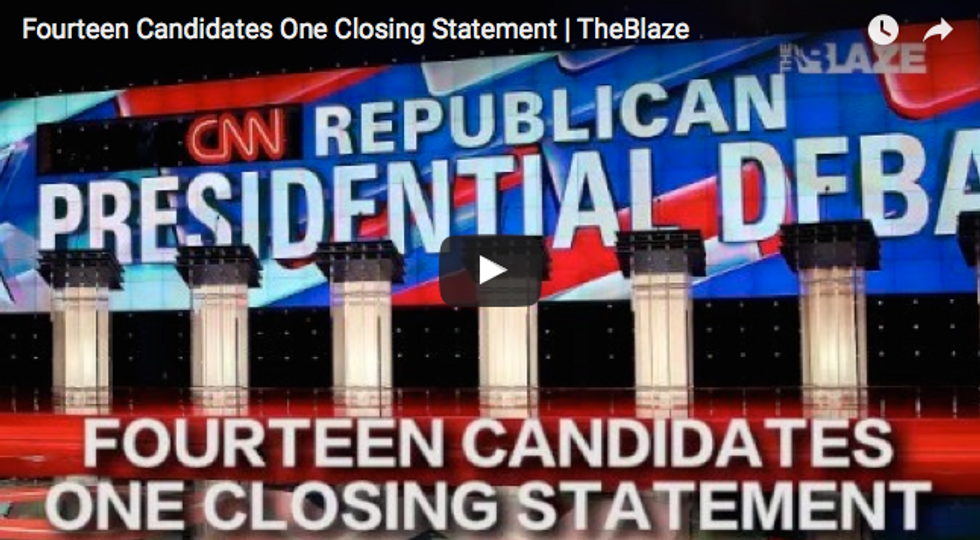 The longest televised debate in history boiled down to 60 seconds
