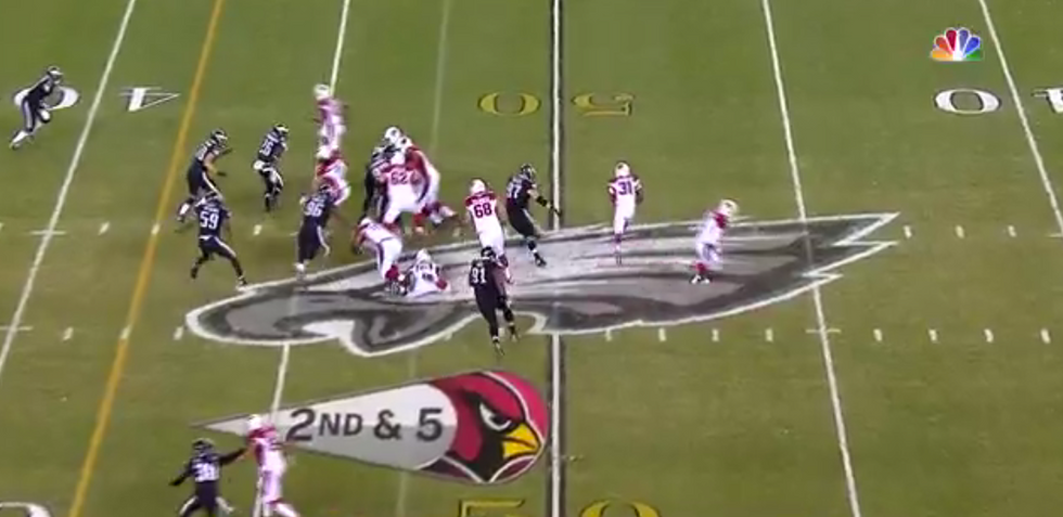 Rookie Cardinals Running Back Stuns Eagles Defense With TD Run Described as '47 Yards of Pure Beast Mode