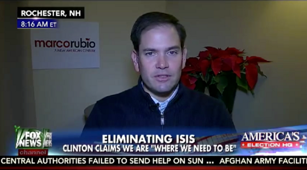 Marco Rubio Hits Hillary Clinton, Obama Over Terror Threat: 'Completely Out of Touch With Reality