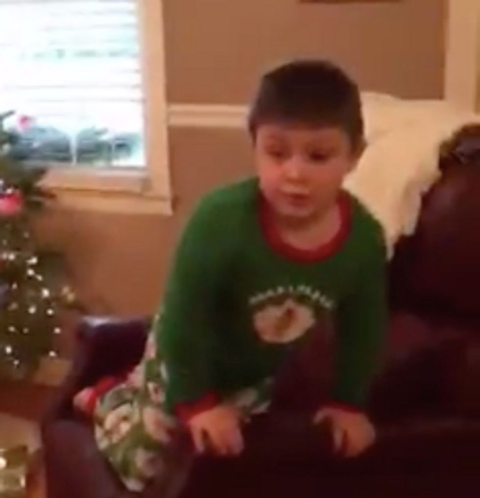 Be Careful What You Wish For: Little Boy Surprised With 'Rattlesnake' on Christmas Morning