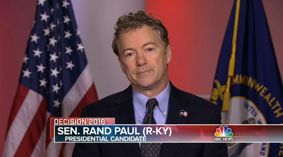 Rand Paul Goes After Ted Cruz: 'I've Given 13-Hour Speeches Without Calling Anyone Names