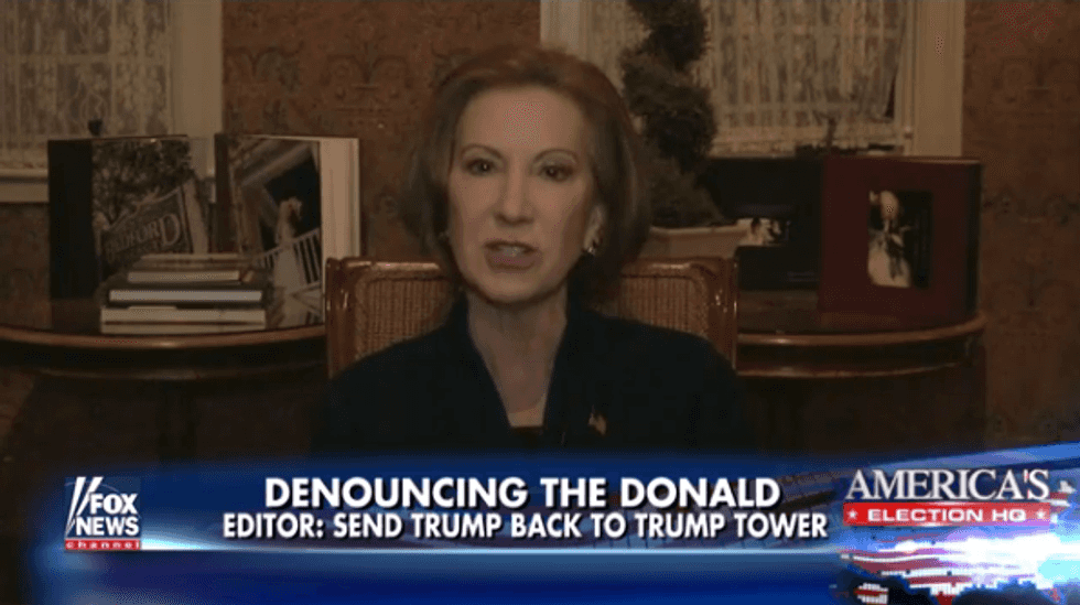 Fiorina Assails Donald Trump, Calls Him the 'Kim Kardashian of Politics