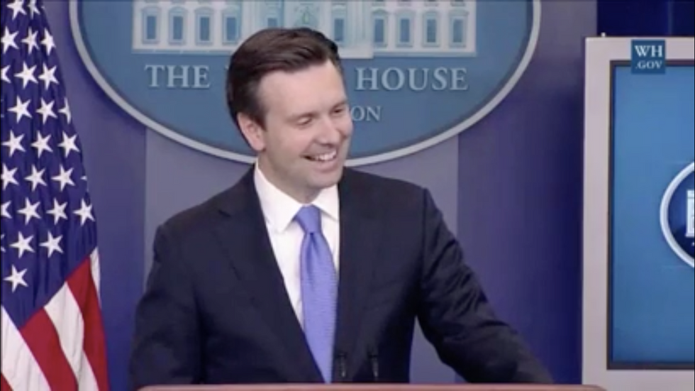 WATCH: Awkward Moment When Reporter Jokes With Josh Earnest About Hillary Clinton's Email Scandal