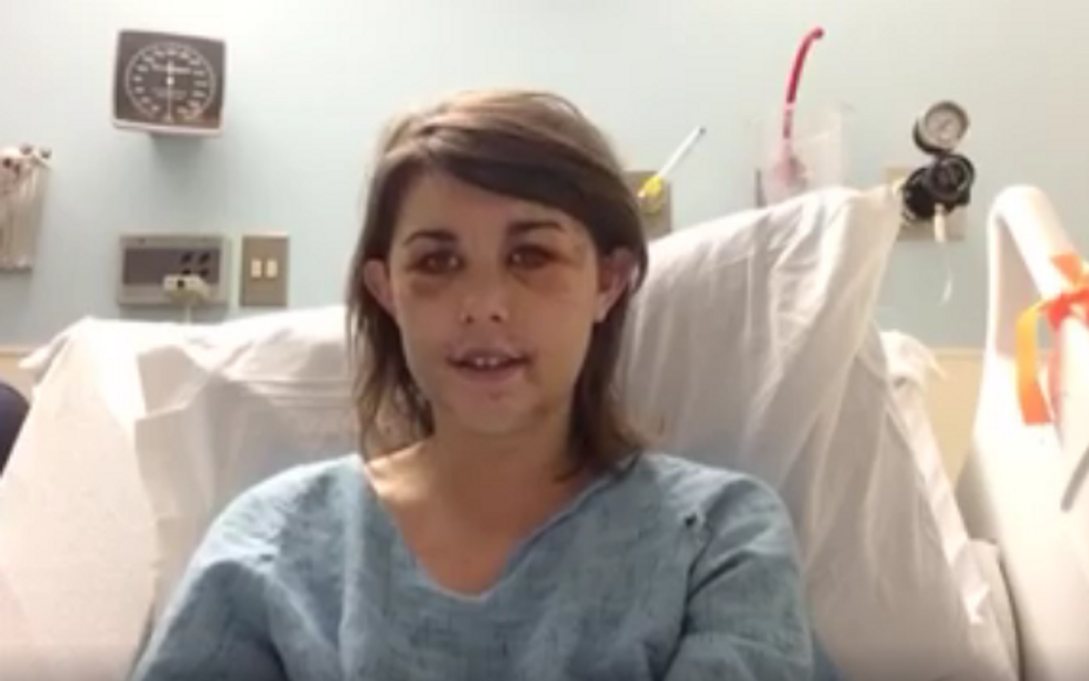 Watch: Domestic Abuse Survivor Posts Courageous Video of Her Singing From a Hospital Bed