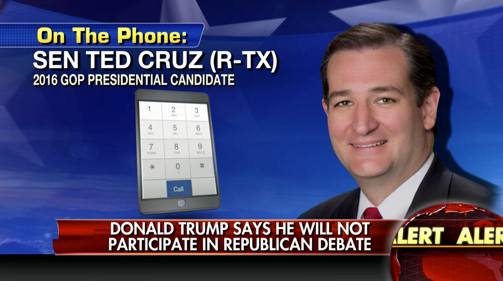Ted Cruz Doesn't Buy Trump's Megyn Kelly Excuse for Boycotting the Debate: 'He's Afraid to Defend His Record